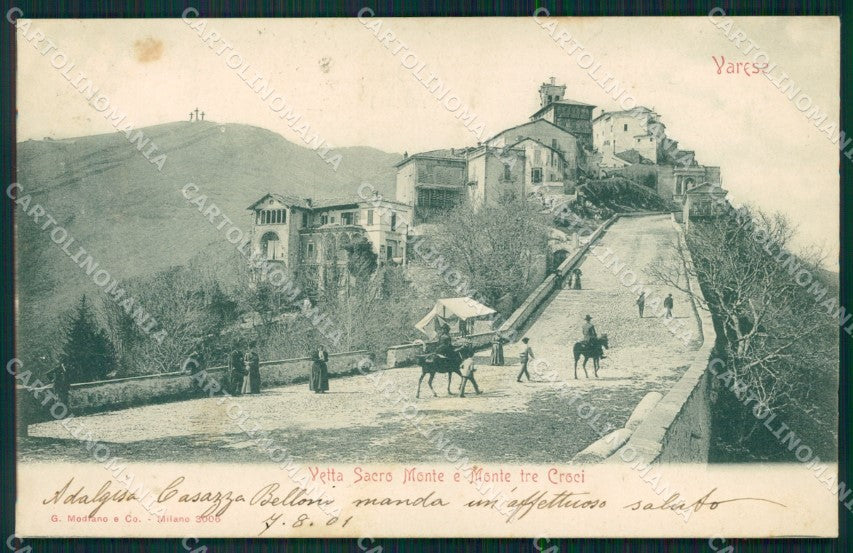 Varese Sacro Monte Monte Tre Croci cartolina MT2287 – fronte