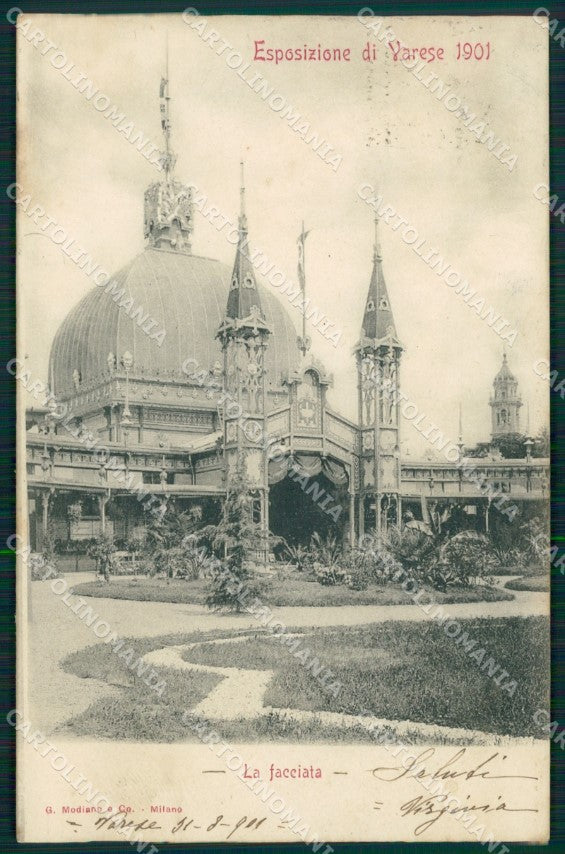 Varese città Esposizione di 1901 cartolina MT2289 – fronte