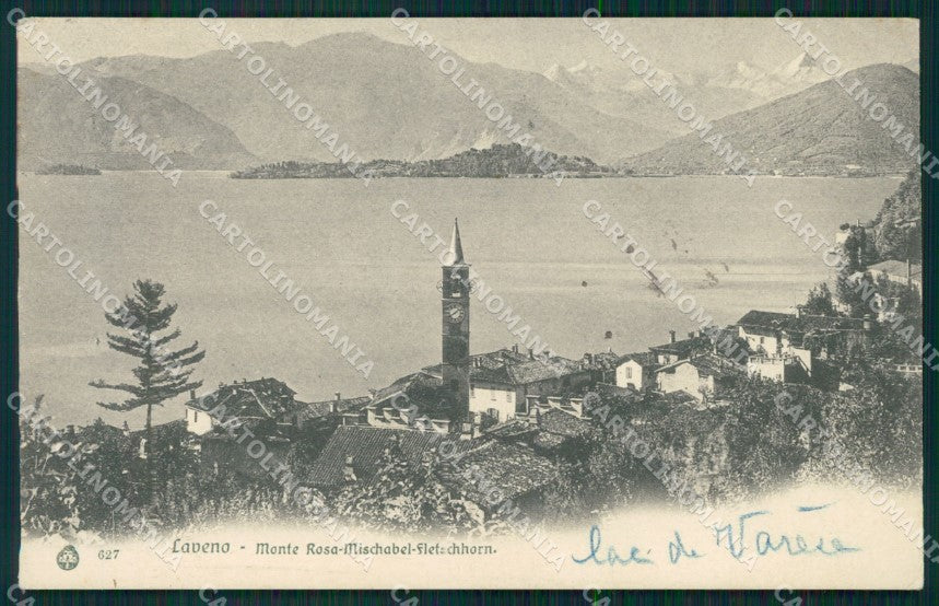 Varese Laveno Lago Maggiore Monte Rosa cartolina MT2294 – fronte