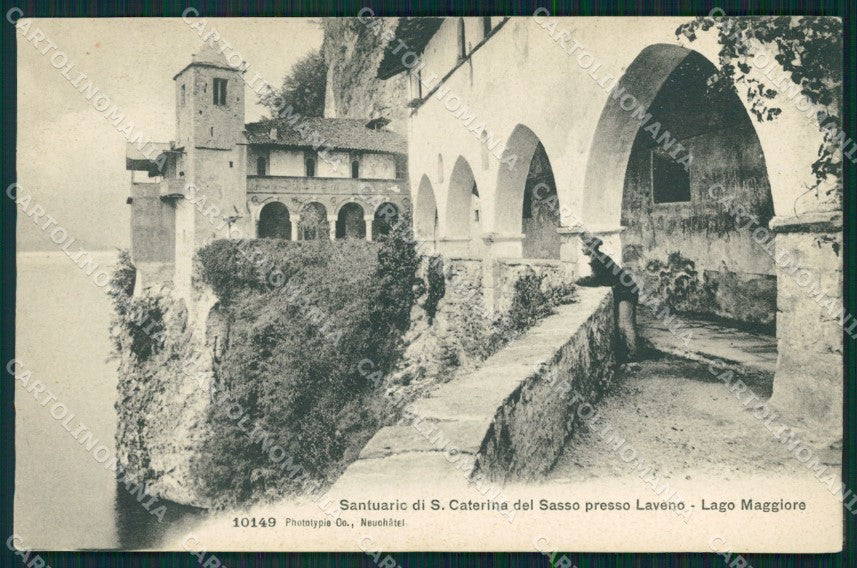 Varese Leggiuno Santuario Santa Caterina Sasso Lago Maggiore cartolina MT2295 – fronte