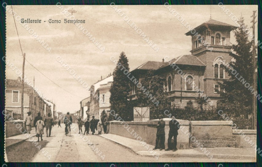 Varese Gallarate Corso Sempione cartolina MT2307 – fronte