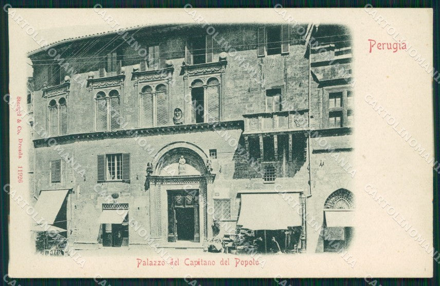Perugia città Palazzo Capitano del Popolo cartolina MT2321 – fronte