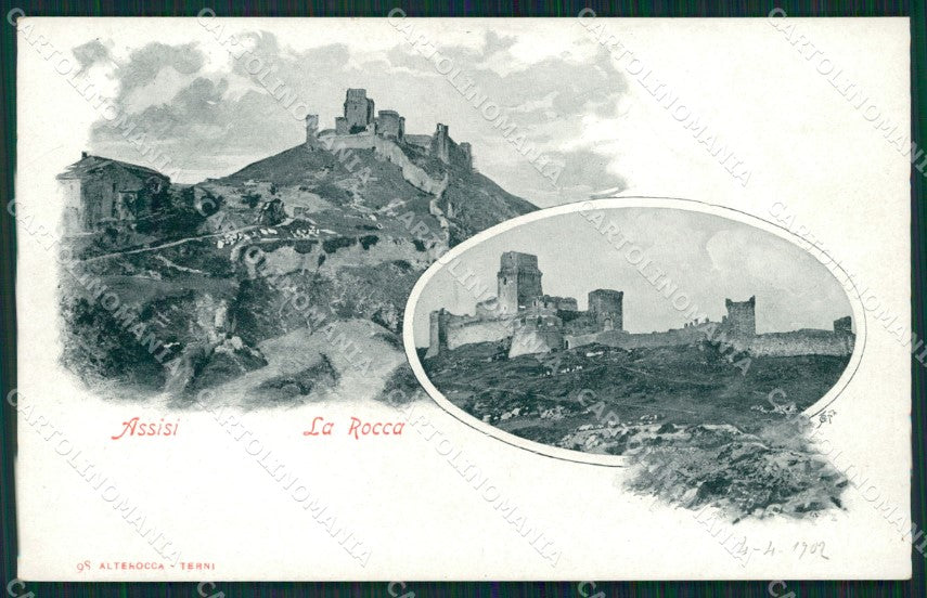 Perugia Assisi La Rocca Alterocca 98 cartolina MT2332 – fronte