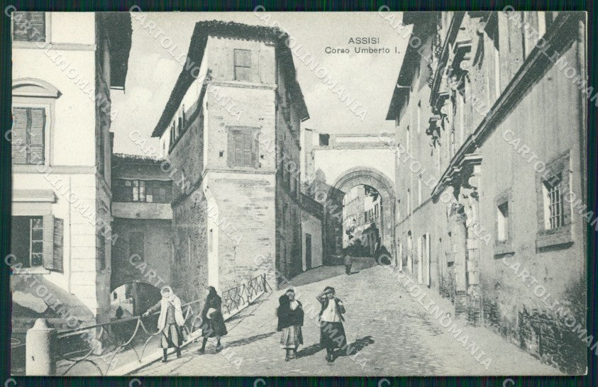 Perugia Assisi Corso Umberto I cartolina MT2334 – fronte