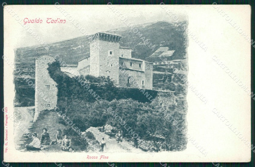 Perugia Gualdo Tadino Rocca Flea cartolina MT2342 – fronte