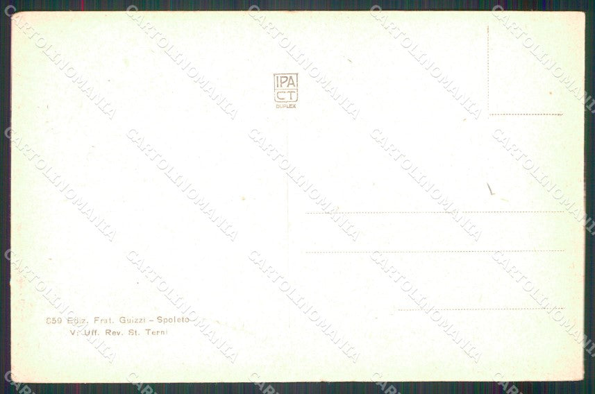 Perugia Spoleto Porta Rocca cartolina MT2357 – retro
