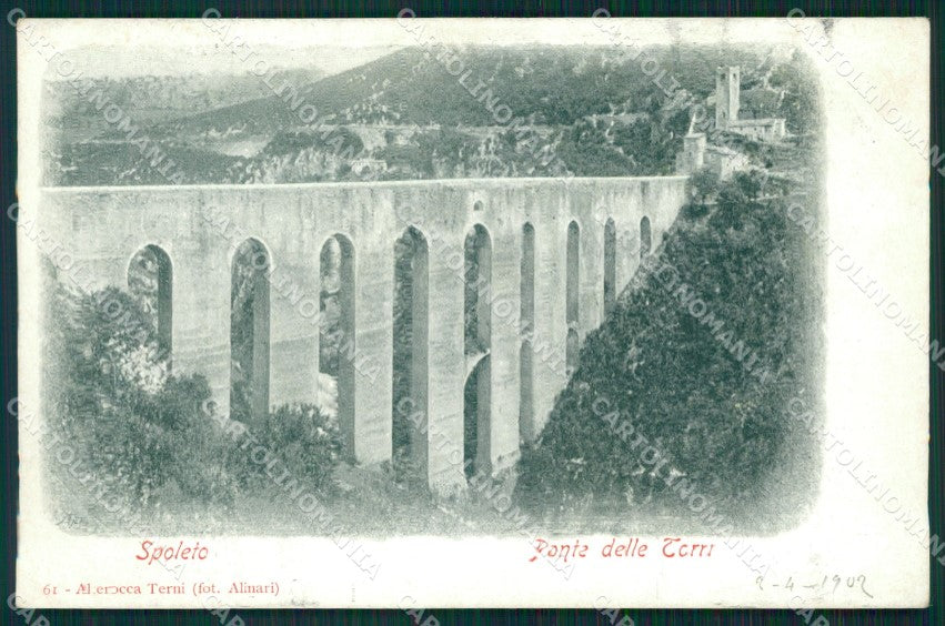 Perugia Spoleto Ponte delle Torri Alterocca 61 cartolina MT2358 – fronte