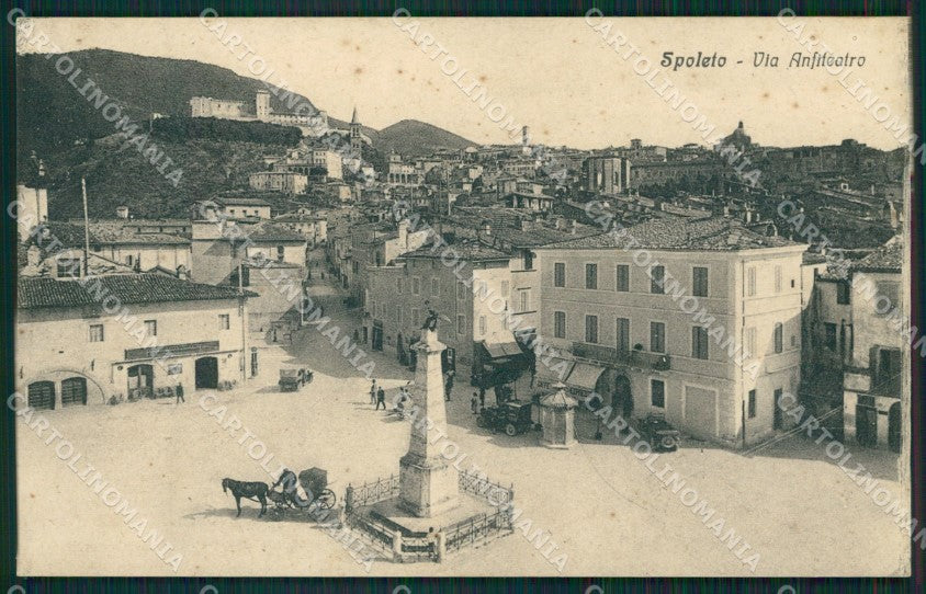 Perugia Spoleto Via Anfiteatro cartolina MT2365 – fronte