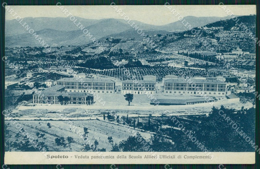 Perugia Spoleto Scuola Allievi Ufficiali di Complemento cartolina MT2368 – fronte