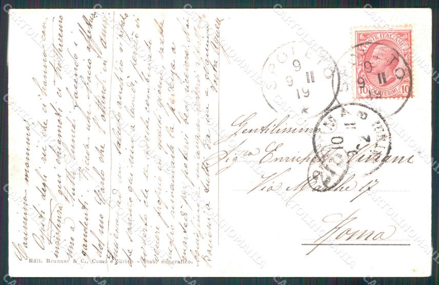 Perugia Spoleto Forca di Cerro Pecore Marradi cartolina MT2373 – retro