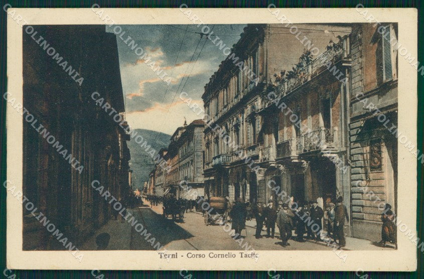 Terni città Corso Cornelio Tacito cartolina MT2387 – fronte