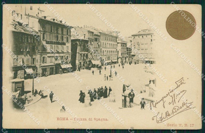 Roma città Piazza di Spagna cartolina MT2403 – fronte