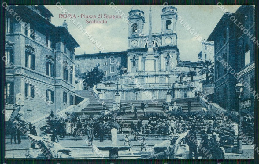 Roma città Piazza di Spagna cartolina MT2405 – fronte