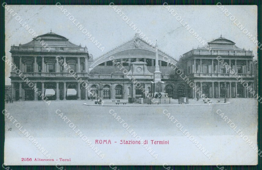 Roma città Stazione Termini Alterocca 2956 PIEGA cartolina MT2427 – fronte