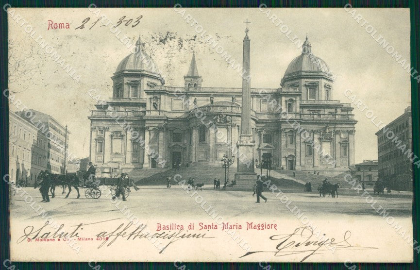 Roma città Basilica Santa Maria Maggiore cartolina MT2431 – fronte