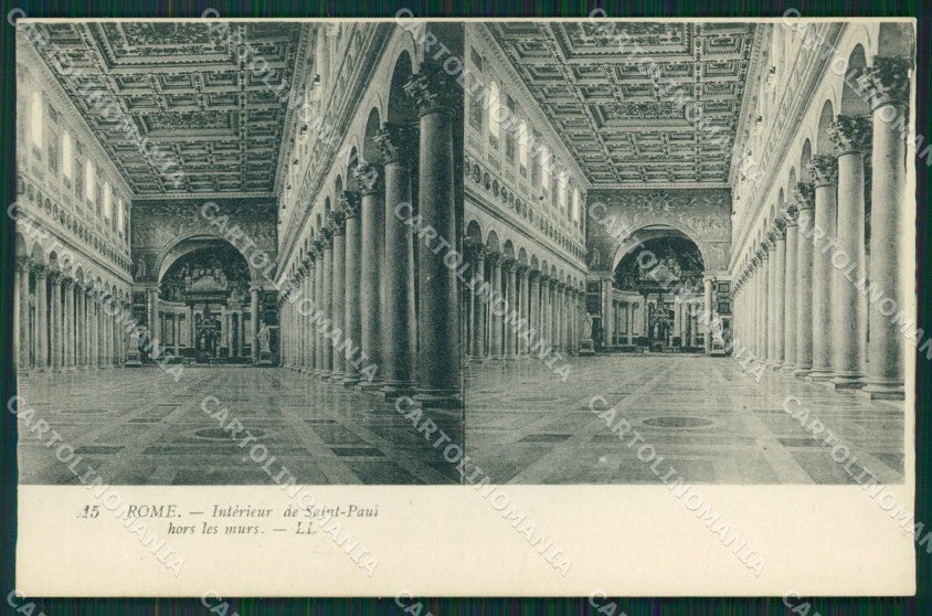 Roma città Basilica San Paolo Sterio View cartolina MT2458 – fronte