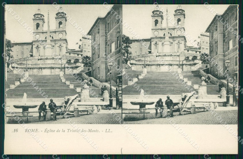 Roma città Chiesa Santa Trinità dei Monti Sterio View cartolina MT2459 – fronte