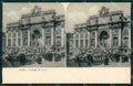 Roma città Fontana di Trevi Stereo View Alterocca cartolina MT2471 – fronte