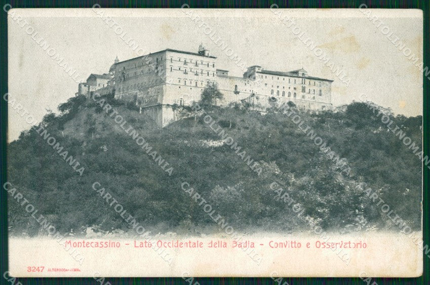Frosinone Montecassino Abbazia di Alterocca 3247 PIEGA cartolina MT2495 – fronte