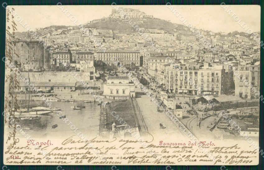 Napoli città Molo cartolina MT2522 – fronte