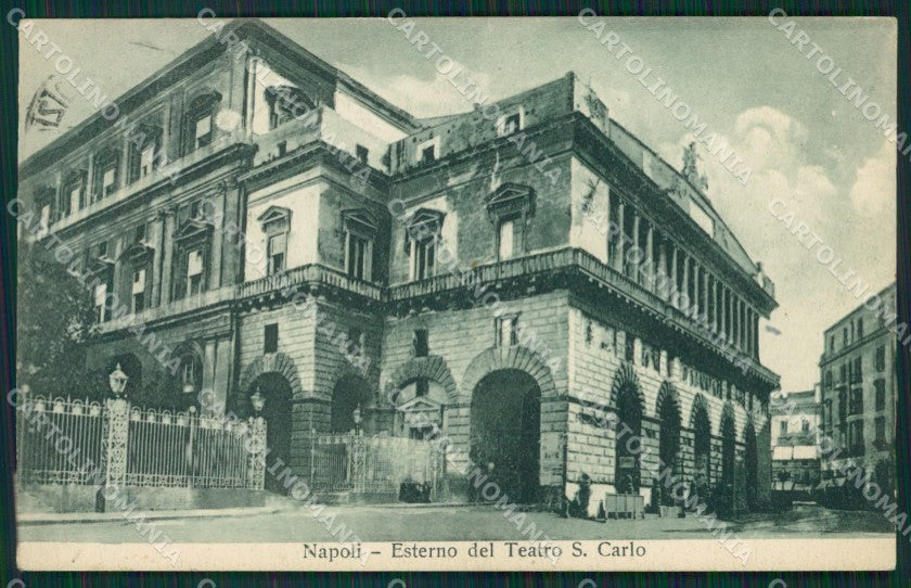 Napoli città Teatro San Carlo cartolina MT2535 – fronte