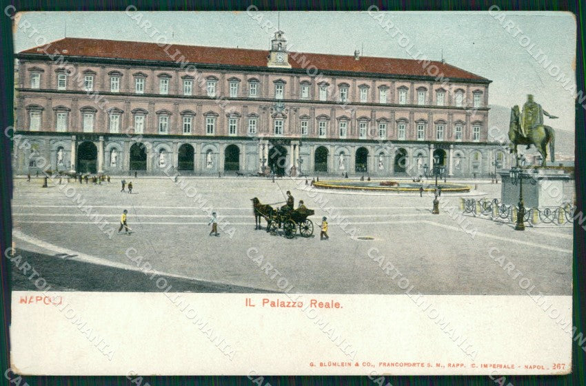 Napoli città Palazzo Reale Carrozza cartolina MT2538 – fronte