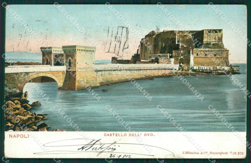 Napoli città Castello dell'Ovo STRAPPINO cartolina MT2542 – fronte