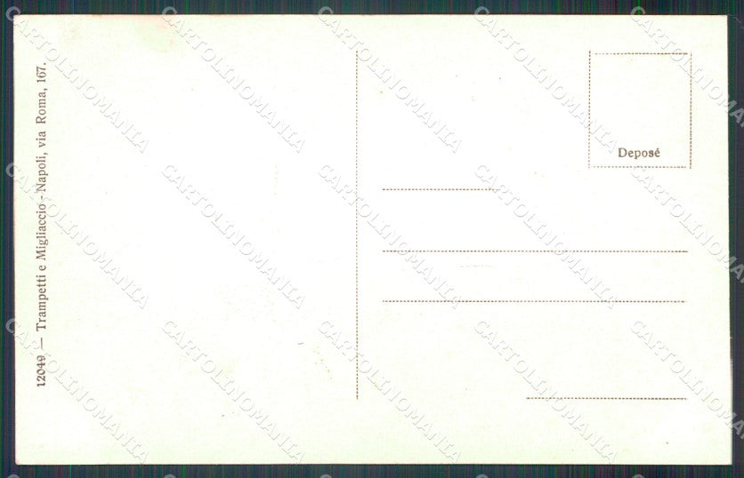 Napoli Capri Costumi Scala per Anacapri cartolina MT2565 – retro
