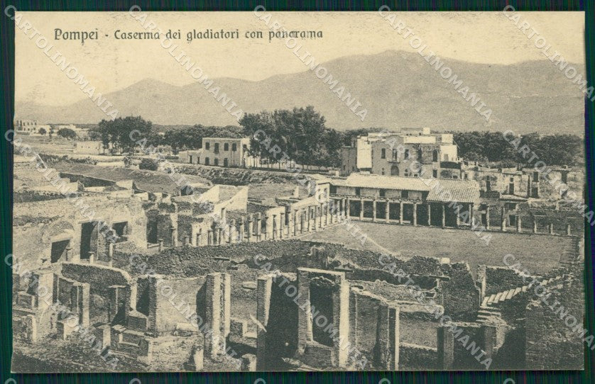 Napoli Pompei Caserma dei Gladiatori cartolina MT2570 – fronte