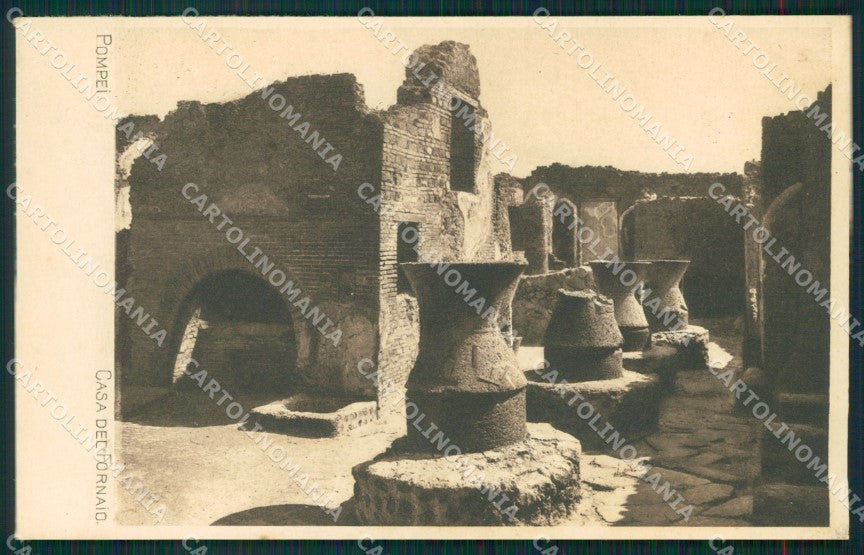 Napoli Pompei Casa del Fornaio cartolina MT2574 – fronte