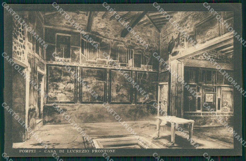 Napoli Pompei Casa di Lucrezio Frontone cartolina MT2577 – fronte