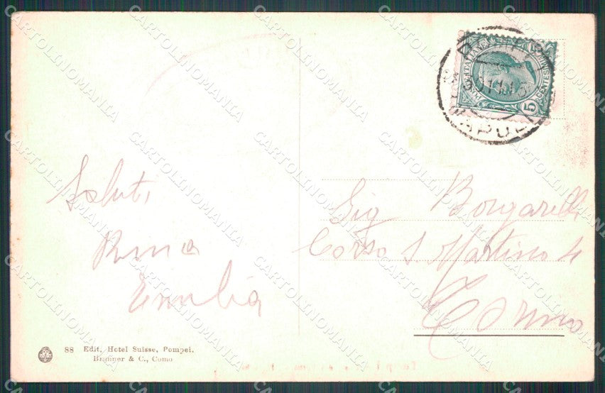 Napoli Pompei Casa dei Vettii cartolina MT2580 – retro