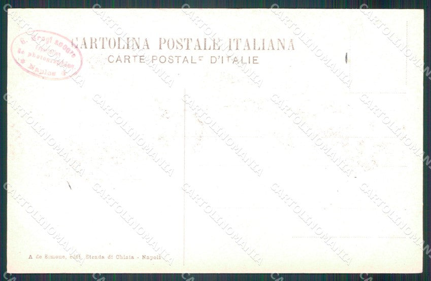 Napoli città Costumi Venditore Latte di Capra FORO cartolina MT2587 – retro