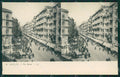 Napoli cittàVia Roma Stereo View cartolina MT2591 – fronte