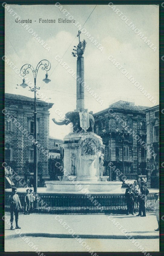 Catania città Fontana Elefante cartolina MT2611 – fronte