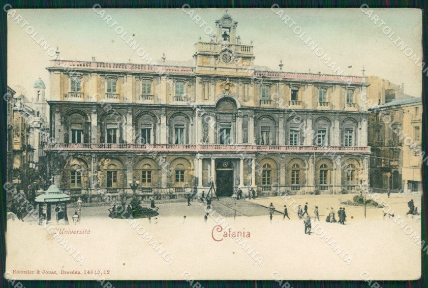 Catania città Università REINCOLLATA cartolina MT2614 – fronte