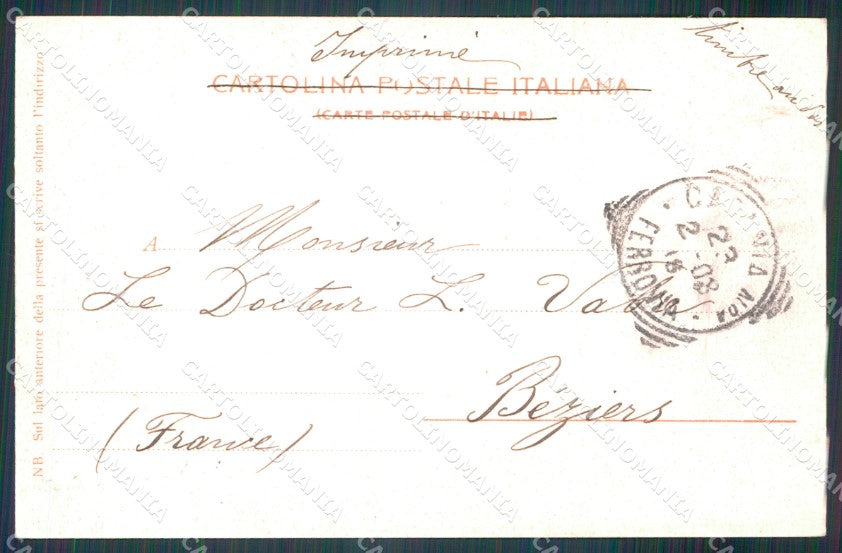 Catania città Teatro Bellini cartolina MT2615 – retro