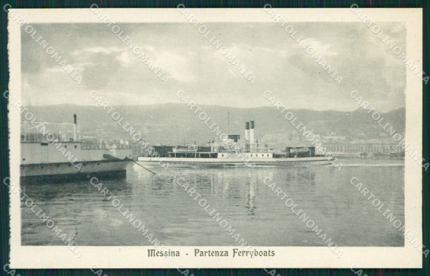 Messina città Ferry boats cartolina MT2619 – fronte