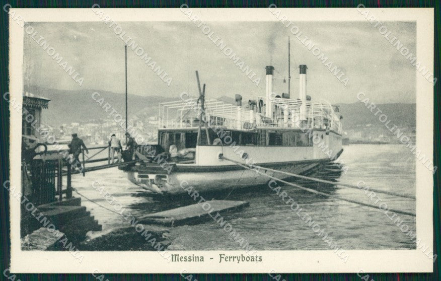 Messina città Ferry boats cartolina MT2621 – fronte