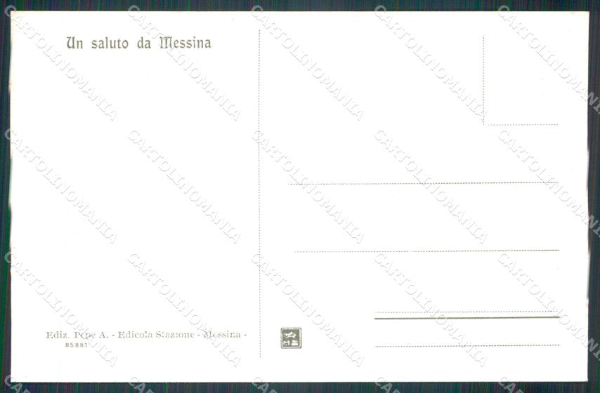 Messina città cartolina MT2622 – retro