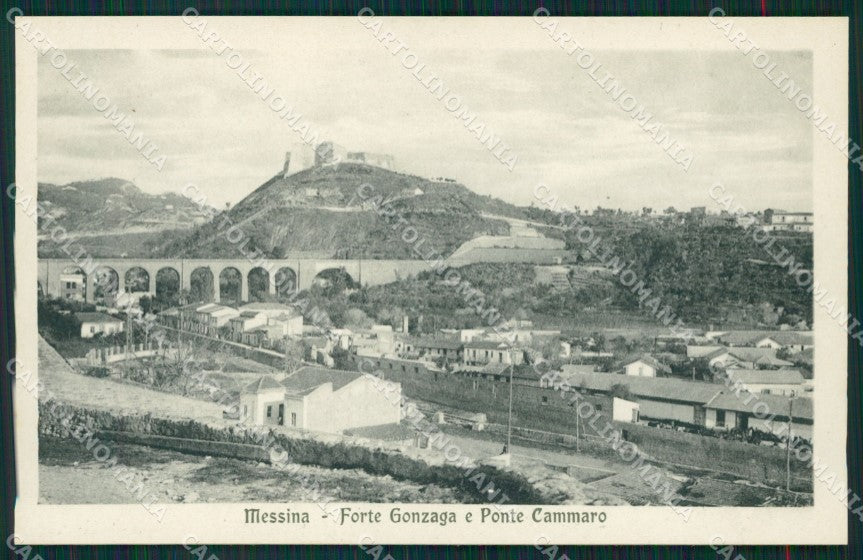 Messina città Forte Gonzaga Ponte Cammaro cartolina MT2623 – fronte