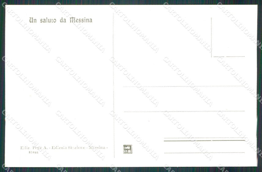 Messina città Piazza Cairoli cartolina MT2628 – retro
