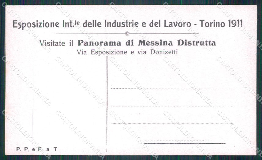 Messina città Rovine Terremoto RIFILATA Civicchioni Foto cartolina MT2648 – retro