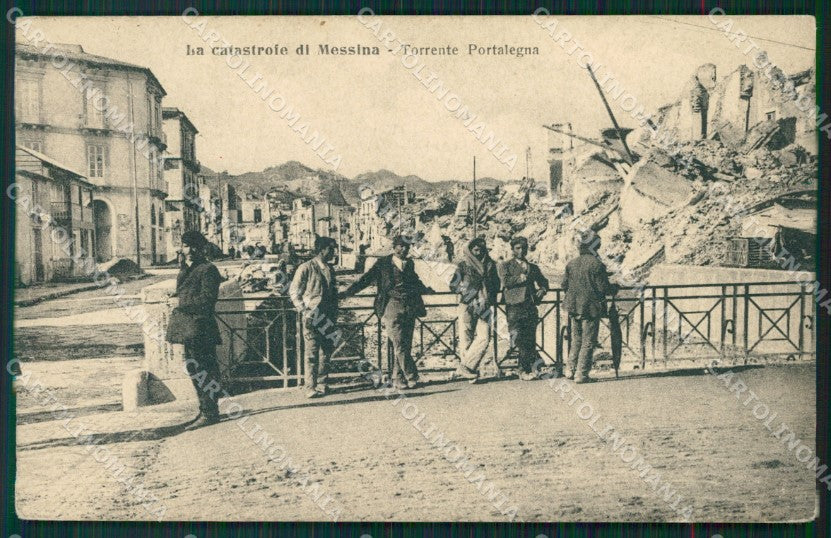 Messina città Rovine Torremoto cartolina MT2650 – fronte