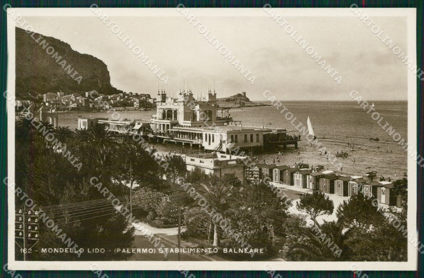 Palermo Mondello Lido di Foto cartolina MT2658 – fronte