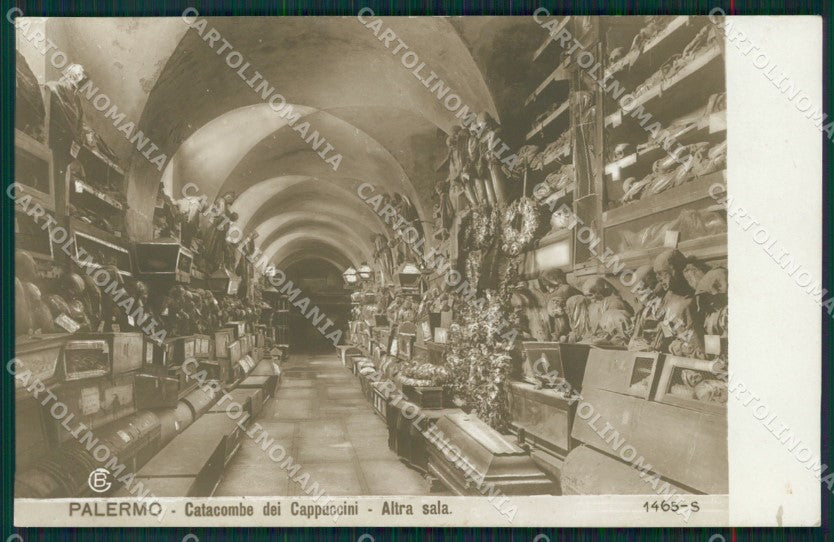 Palermo città Catacombe dei Cappuccini Mummia Foto cartolina MT2671 – fronte