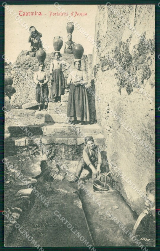 Messina Taormina Portatrici d'Acqua cartolina MT2680 – fronte