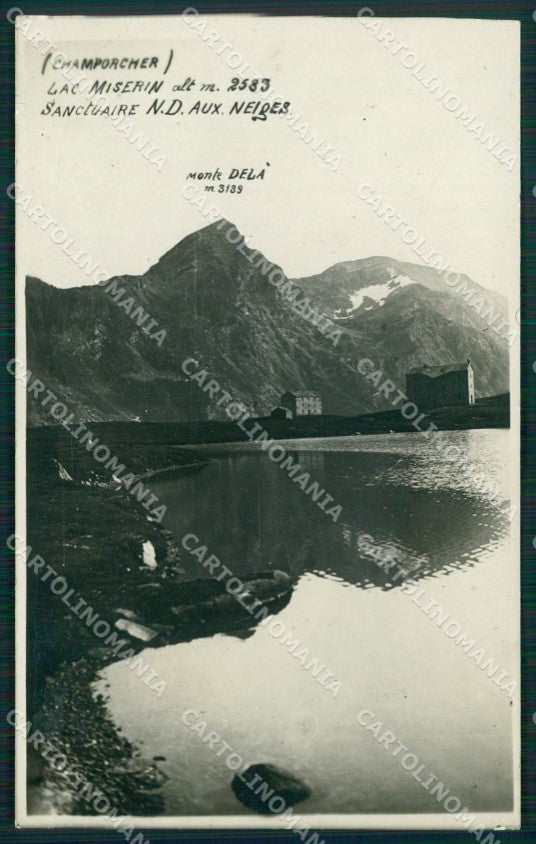 Aosta Champorcher Lago Miserin Foto cartolina MT2687 – fronte