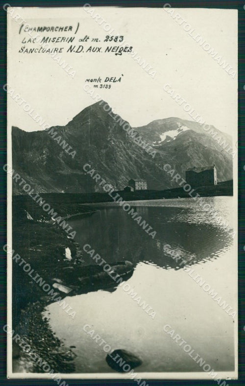 Aosta Champorcher Lago Miserin Foto cartolina MT2687 – fronte