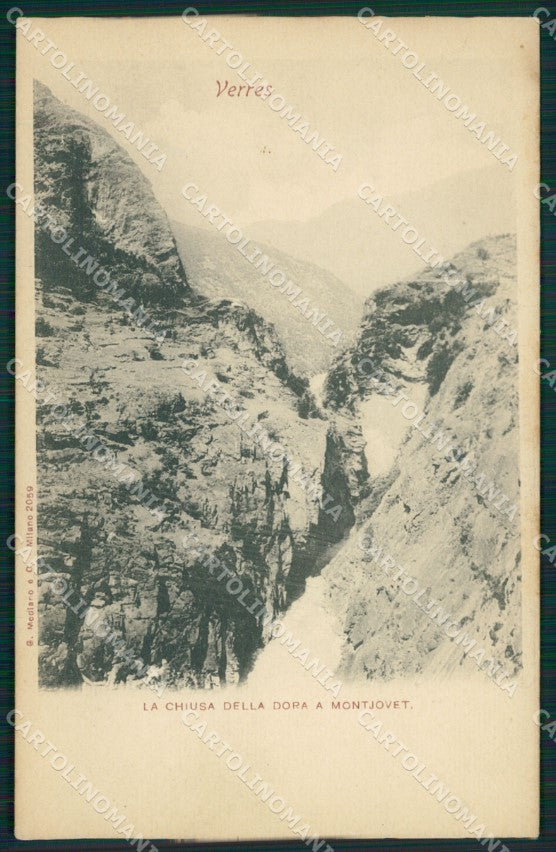 Aosta Verres Chiusa della Doria a Montjovet cartolina MT2698 – fronte